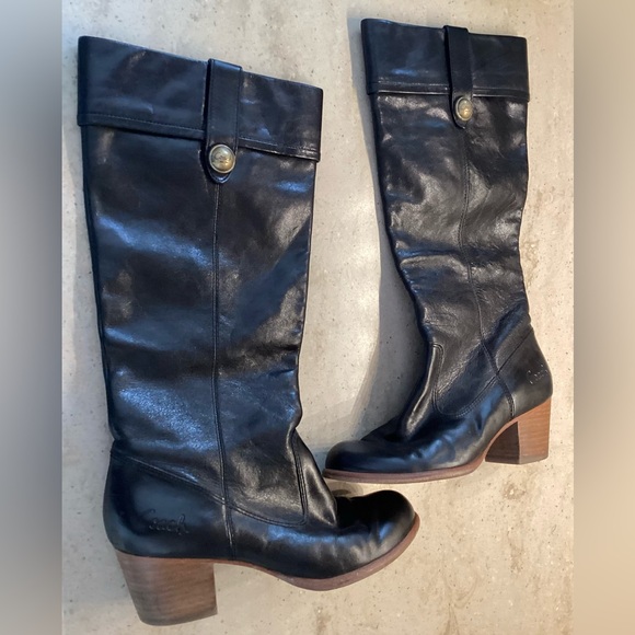 🚨Final Sale🚨!! Coach Black Leather Knee-High Boots Size 7 - Picture 2 of 14